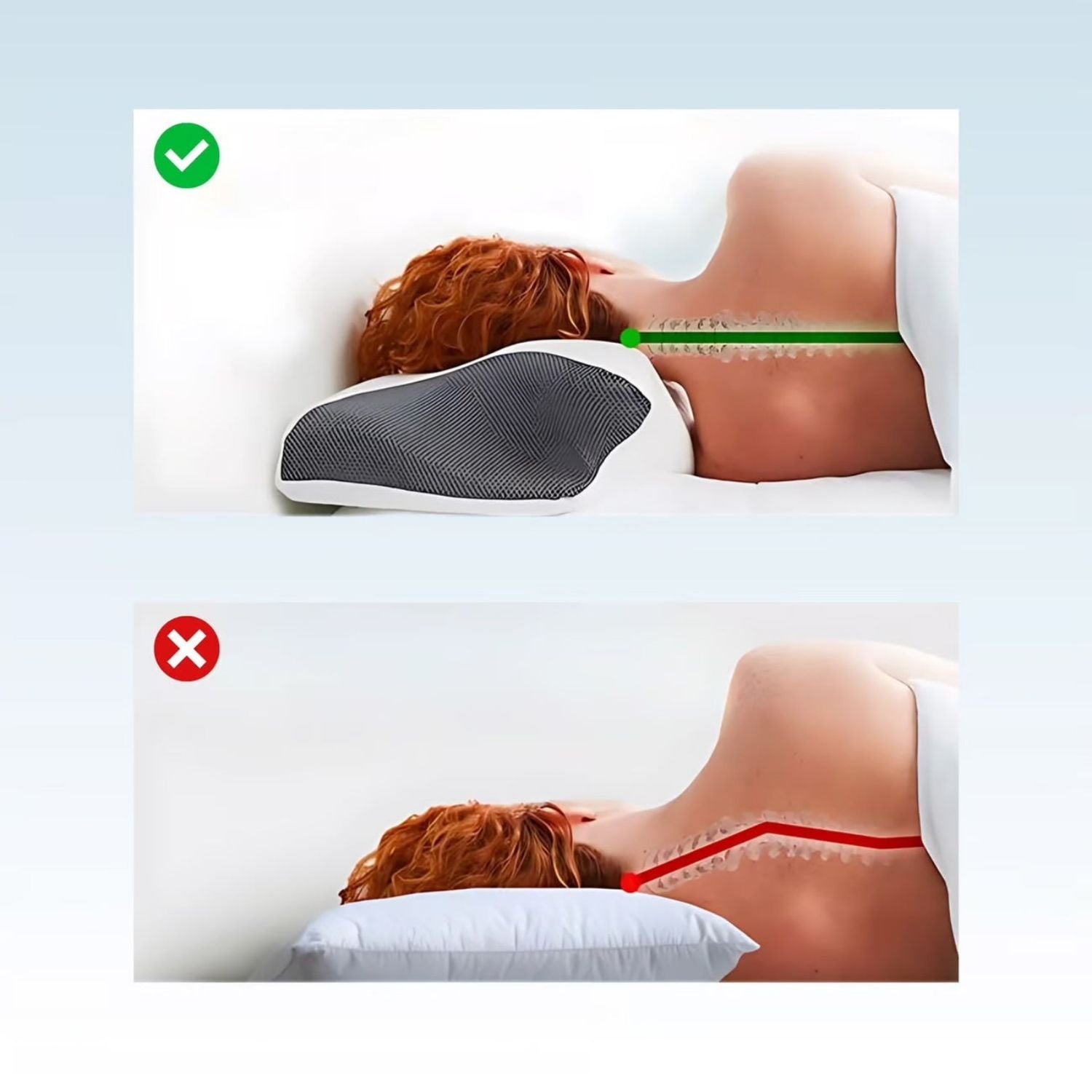 ErgoLift™ - Oreiller orthopédique à mémoire de forme