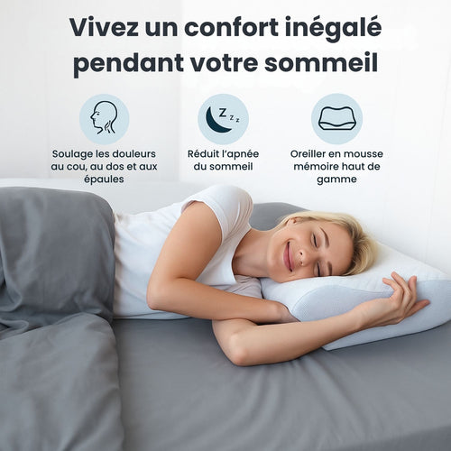 ErgoLift™ - Oreiller orthopédique à mémoire de forme